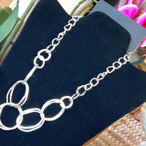 Gennaro Silver Statement Necklace